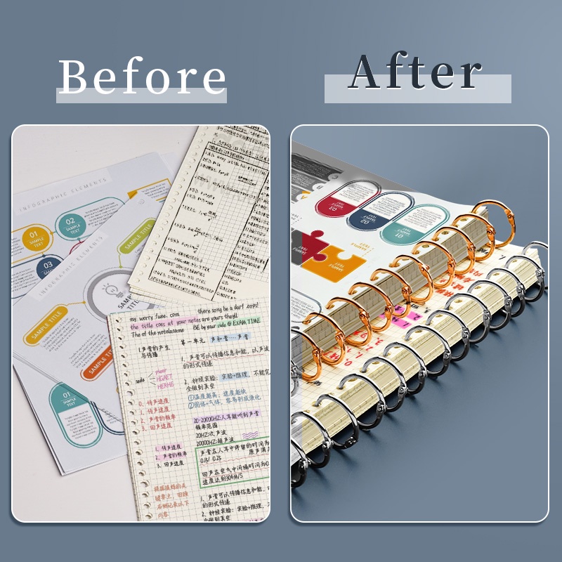 Khoen đóng gáy sách diy chất liệu kim loại nhiều kích cỡ 19mm / 25mm / 32mm