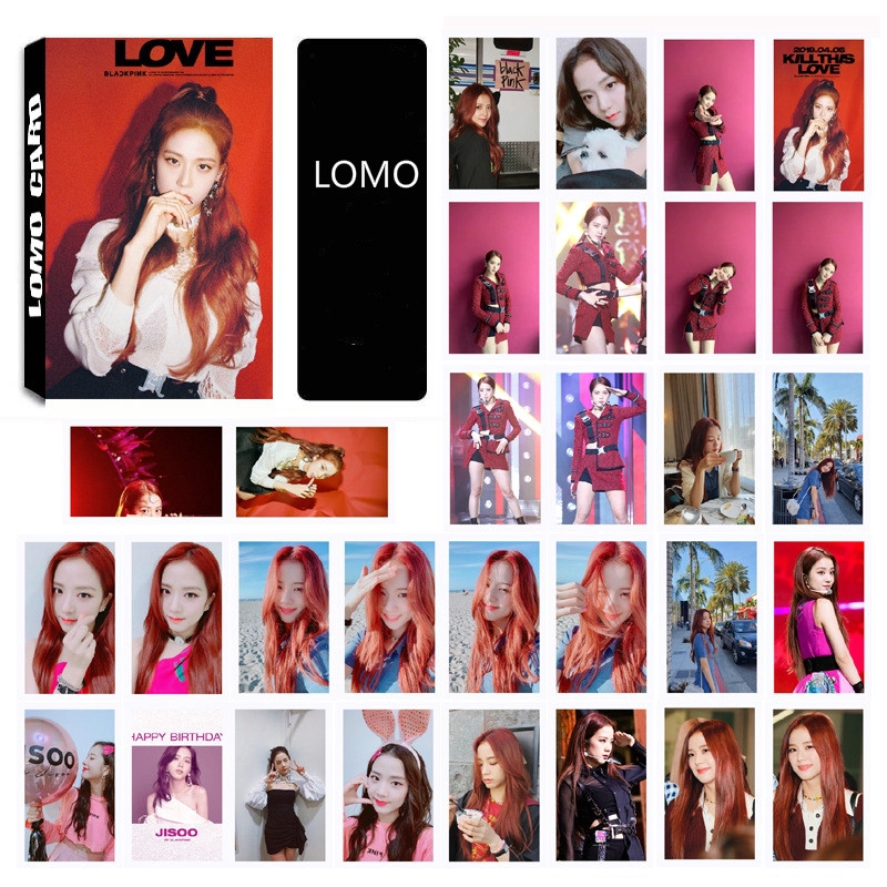 Hộp 30 thẻ hình nhóm nhạc BLACKPINK nổi tiếng của Hàn Quốc