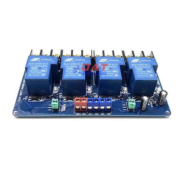 Module 4 Relay 30A - 12V Kích High/Low HTC