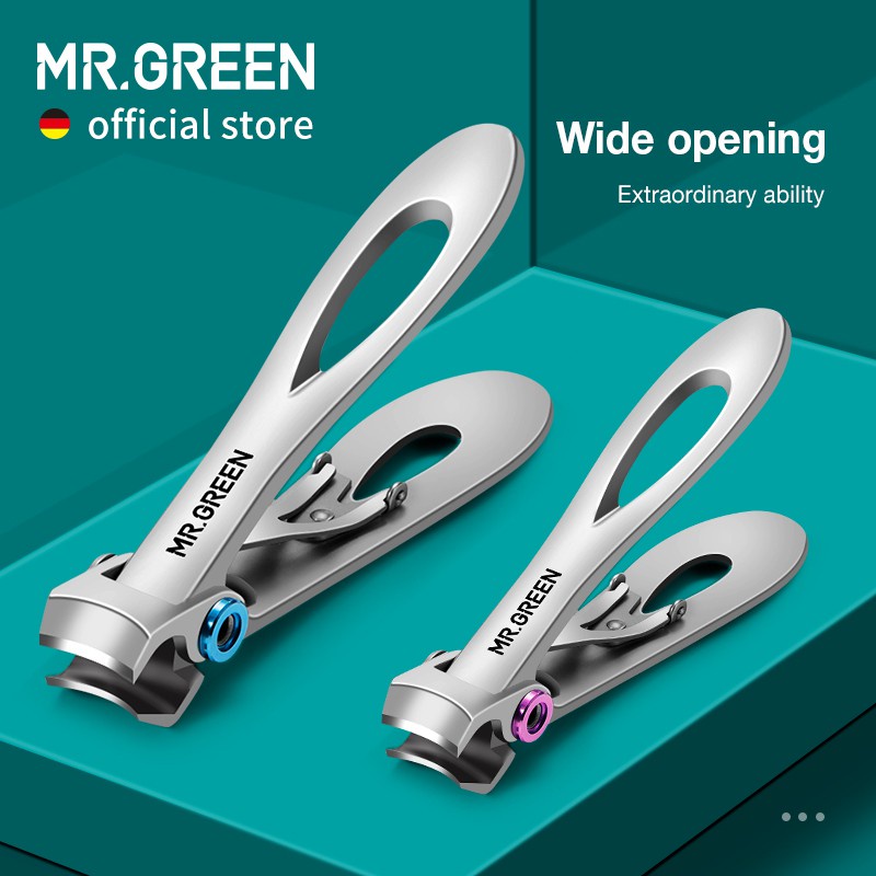 MR.GREEN Bấm móng tay thép không gỉ dày và chắc chắn 2 kích thước tùy chọn tiện lợi