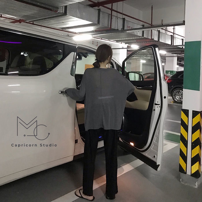 Áo thun dài tay kiểu mỏng mùa thu màu xám đơn giản phong cách Ulzzang Hàn Quốc