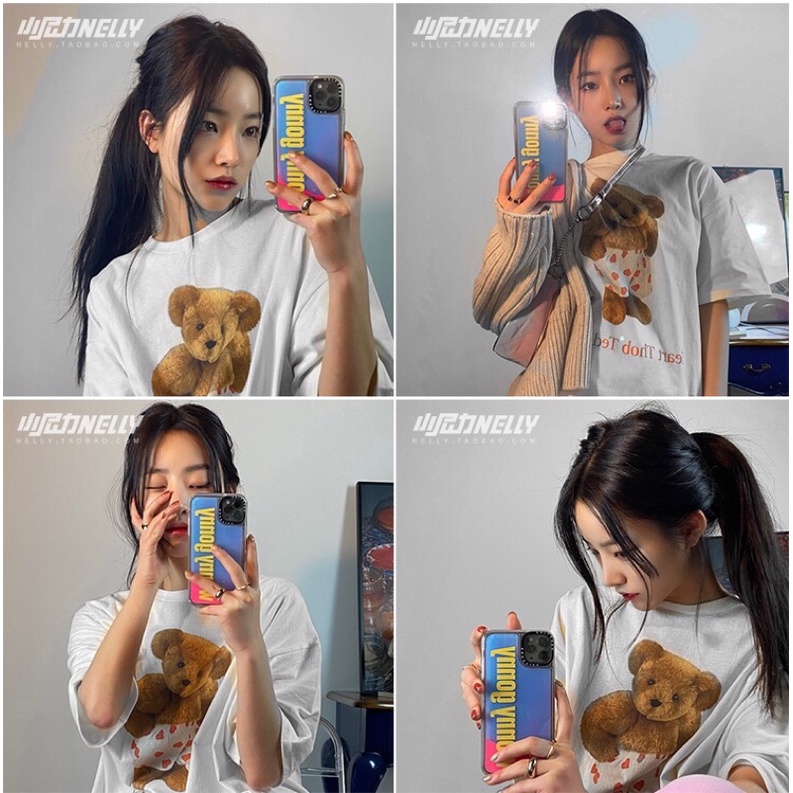 Áo phông nelly heybig sale (có sẵn) gấu vàng heart thob