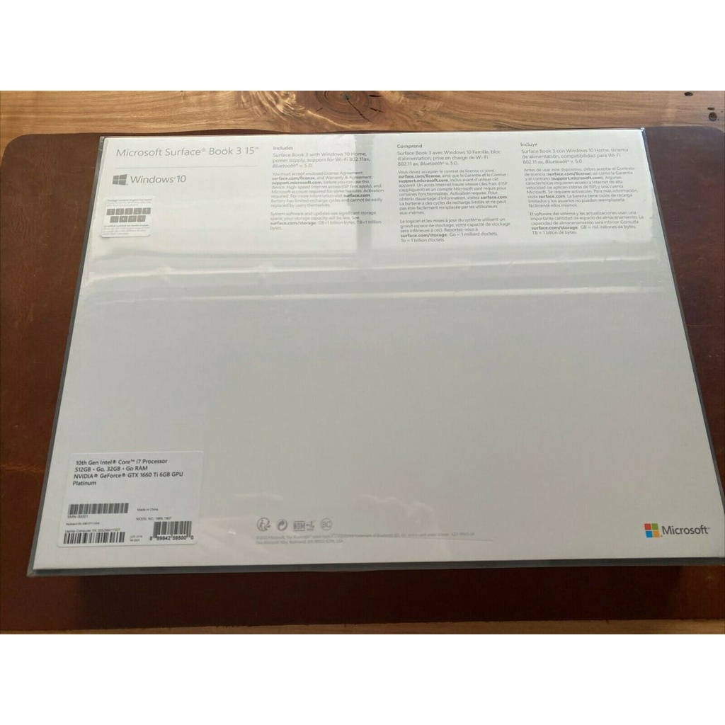Brand New Microsoft Surface Book 3 15" 10th i7 - 32GB RAM 512GB - GTX 1660 Ti - SEALED | BigBuy360 - bigbuy360.vn