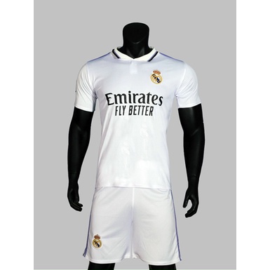 Áo Bóng Đá Real Madrid Sân Khách, Bộ Quần Áo Đá Banh Clb Real Sân Nhà Mẫu Mới Mùa Giải 2022-2023 Thun Co Dãn Cao Cấp
