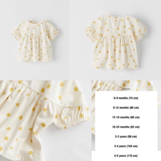 Áo chấm bi zara