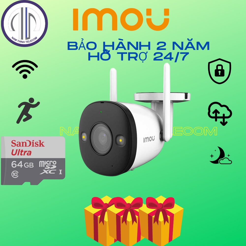 Camera ngoài trời IMOU F22P F22FP F22FEP phát hiện chuyển động, chống trộm