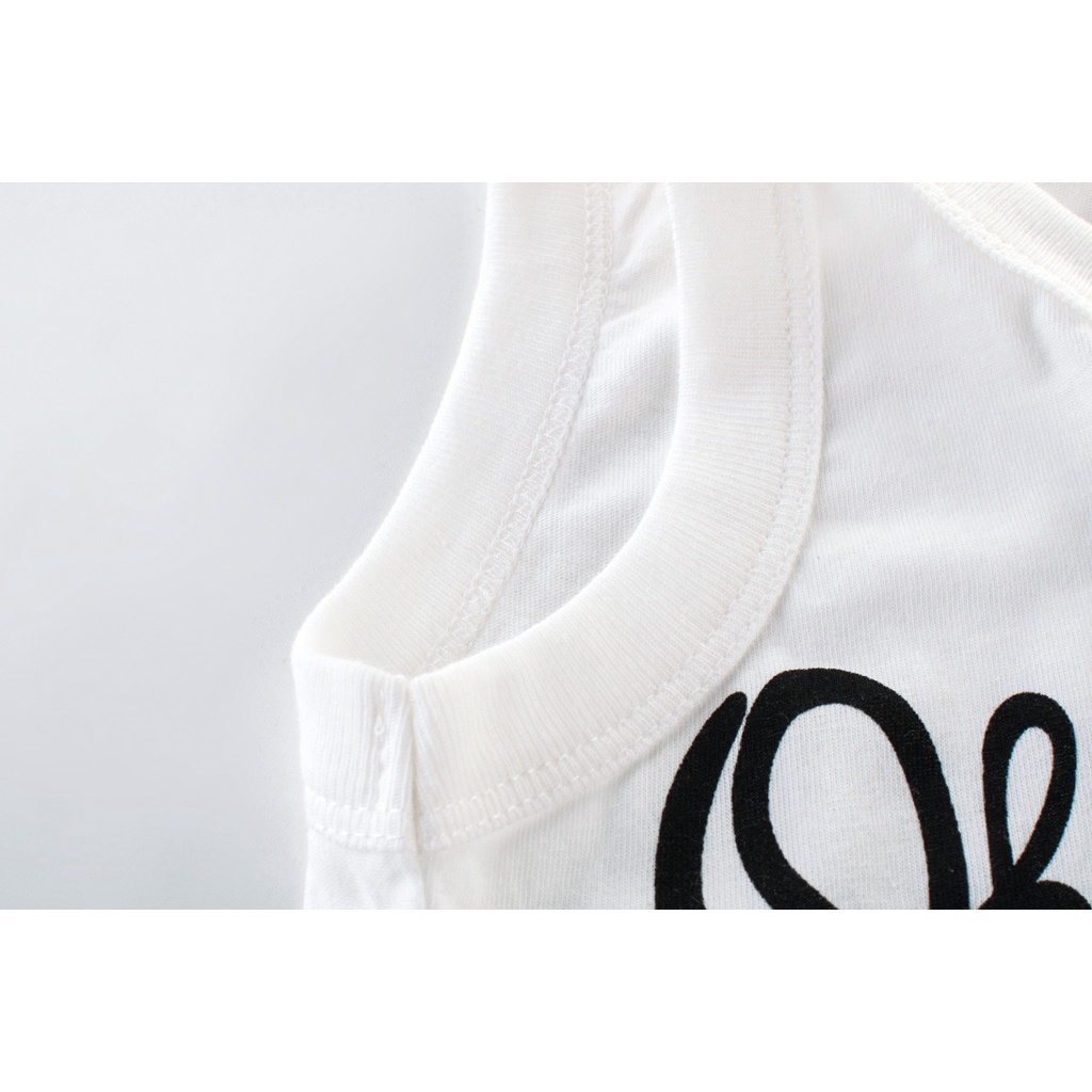 Áo Sát Nách In Hoạt Hình Cá Sấu Kiểu Hàn Quốc Dễ Thương Cho Bé Trai