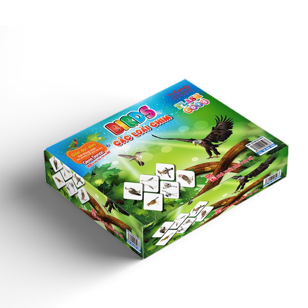 Flashcard - Thẻ Thông Minh Dạy Trẻ Theo Phương Pháp Giáo Dục Sớm Glenn Doman - Birds – Các loài chim