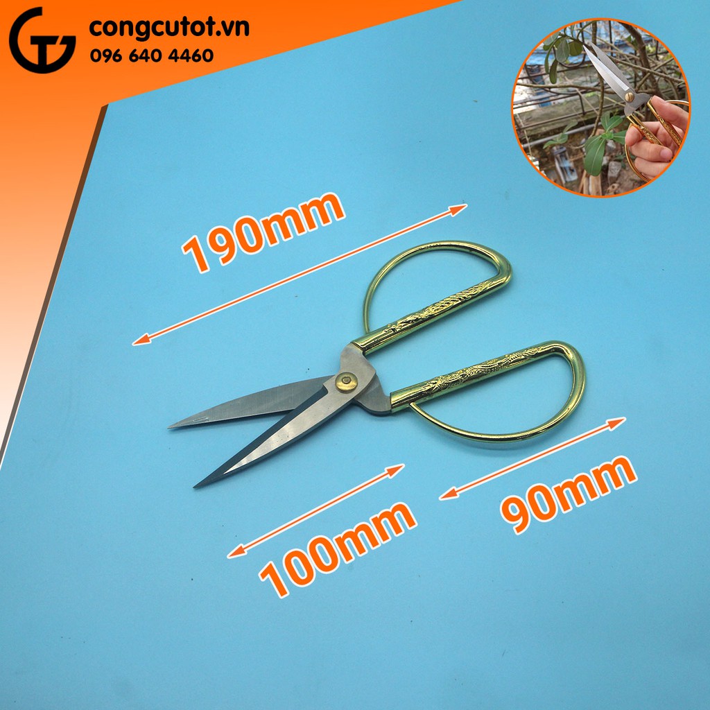 Kéo rồng phượng thép trắng 190 mm