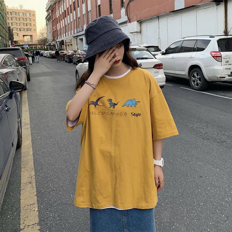 Áo thun tay lỡ Unisex 3 khủng lông