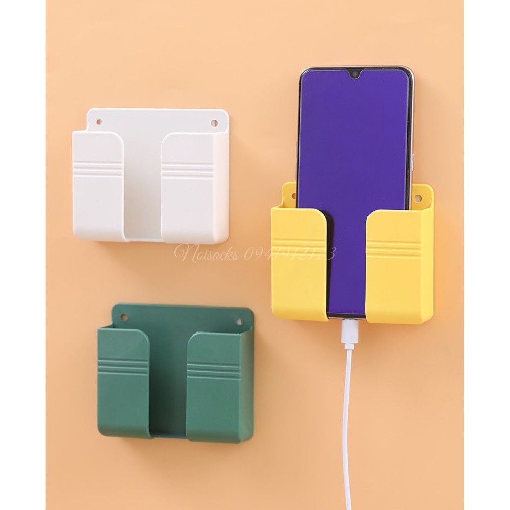 Hộp Để Điều Khiển Tivi, Điện Thoại Khi Sạc Dán Tường Tiện Lợi Noisocsk