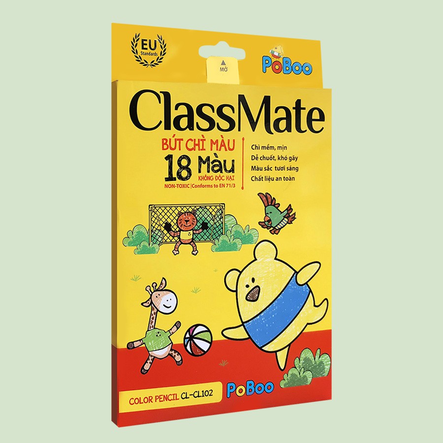 Bút Chì Màu 18 Màu Class Mate CL102