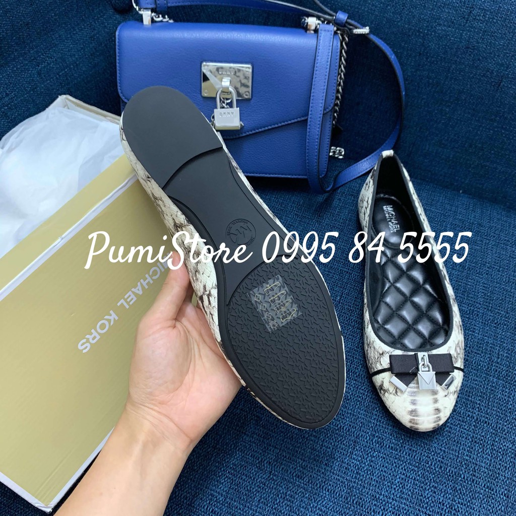 Giày Michael Kors Alice Ballet Natural Snake