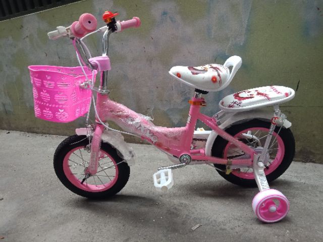 xe đạp trẻ em - xe đạp cho bé gái - dành cho bé 2-6 tuổi - mẫu mới khung vành bằng sắt siêu trắc chắn bánh 12