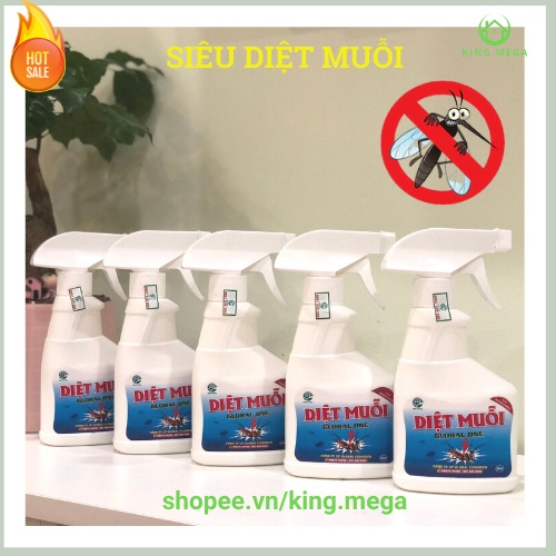 Thuốc diệt muỗi sinh học Global One - Diệt nhanh - An toàn 100% - Phòng chống sốt xuất huyết và bệnh truyền nhiễm