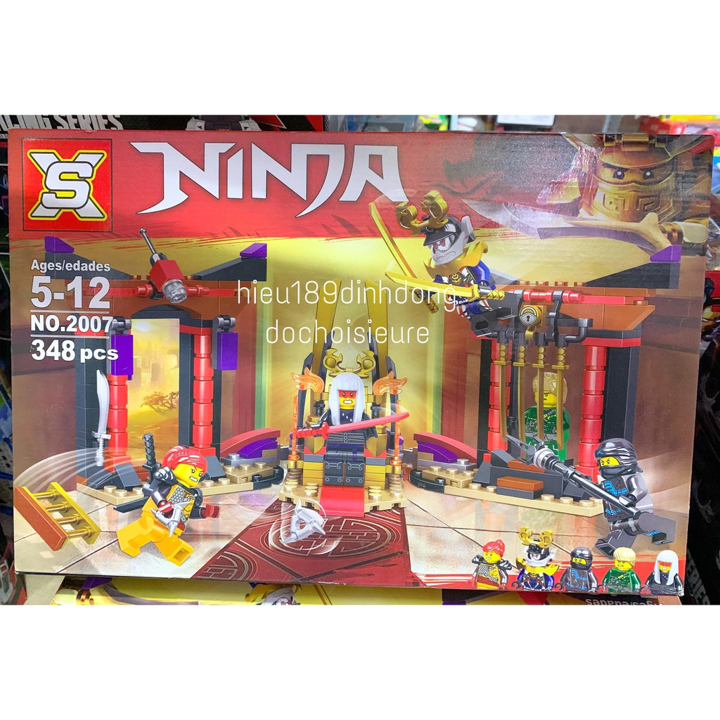 Lắp ráp xếp hình NOT Lego Ninjago Movie 70651 Lepin 06090, Bela 10935 : ngai vàng 251 mảnh