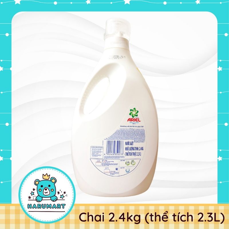 nước giặt ariel chai 2.4kg