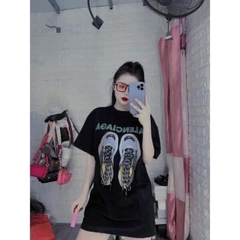 Áo thun Giày G.C🦋 chất cotton mềm mịn🦋form thụng tay lỡ🦋dáng unisex🦋freesize 55kg