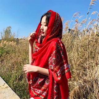 Khăn Choàng Thổ Cẩm BoHo - Khăn Choàng Đi Biển( Hàng Đẹp)