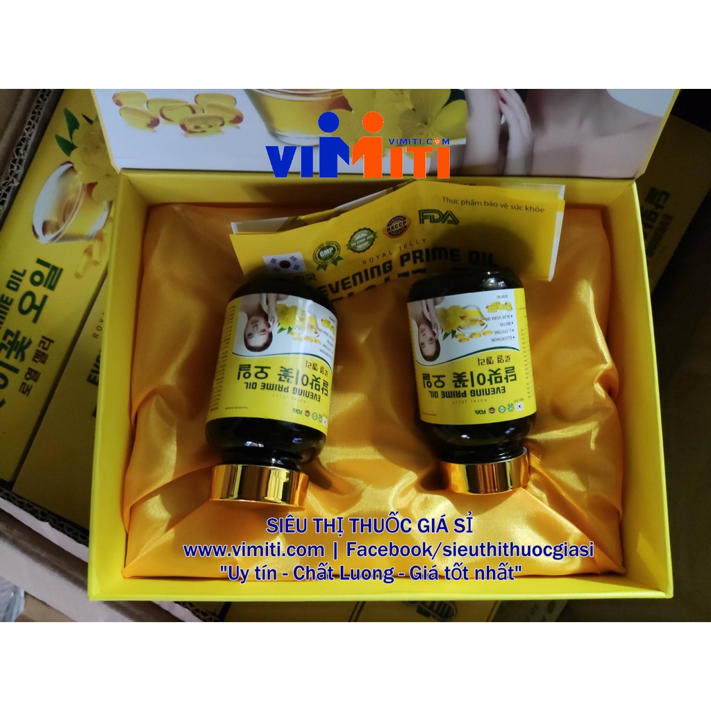 Viên uống giúp da đẹp, trắng sáng Hàn Quốc. Công dụng tốt Royal Jelly Evening Prime Oil