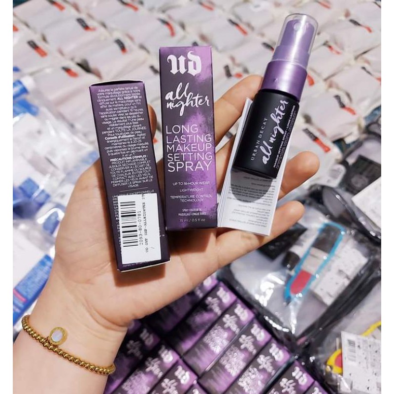 (15ml)XỊT KHÓA MAKEUP URBAN DECAY ALLNIGHTER MAKEUP SETTING SPRAY