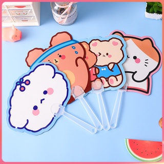 Quạt Cầm Tay Hình Tròn Cỡ Nhỏ Họa Tiết Hoạt Hình Dễ Thương Cho Bé