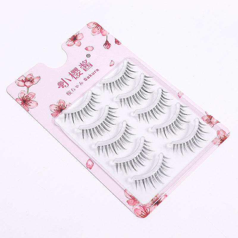 Mi giả gân trong suốt siêu mỏng nhẹ nhàng tự nhiên thích hợp make up nhẹ nhàng kiểu Hàn quốc make up hằng ngày