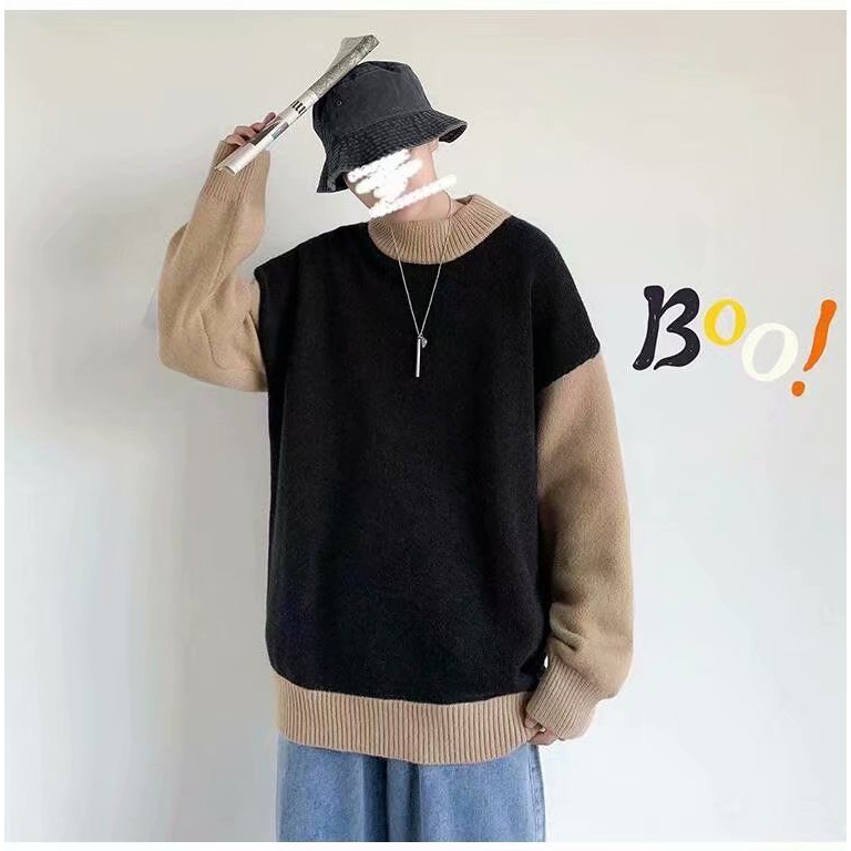 Áo sweater cổ tròn tay dài 3 màu tùy chọn size M-XXL phong cách Hàn Quốc dành cho nam