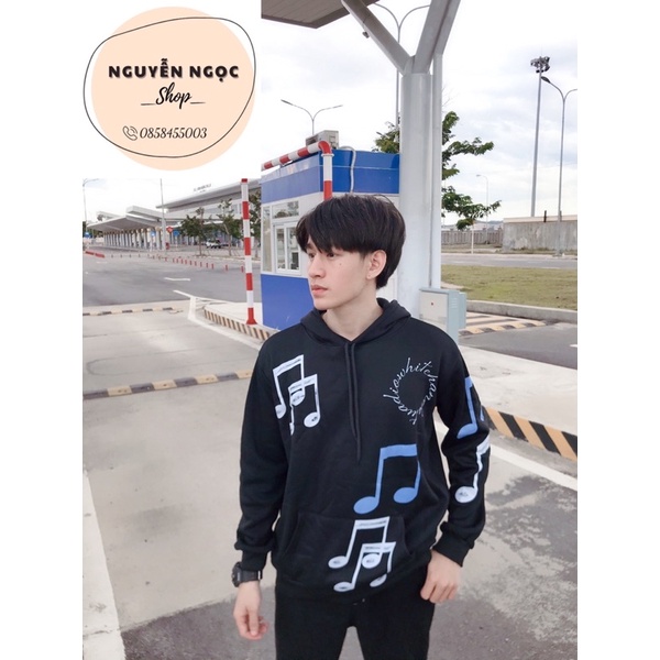 Áo hoodie nốt nhạc