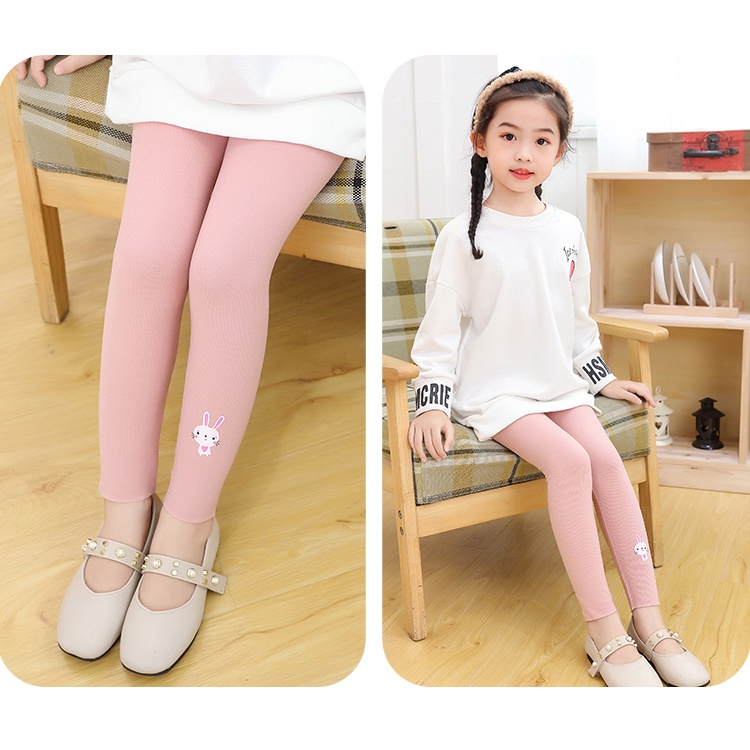 [LF.VN] Quần Legging Co Giãn Dài 100-150cm Thời Trang Xuân Thu Cho Bé Gái