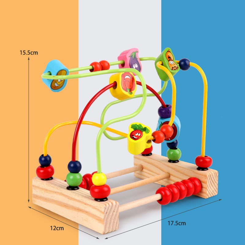 Bộ Đồ Chơi Lắp Ráp Khối Gỗ Luyện Trí Thông Minh Cho Bé 0-1 - 2-3 Tuổi