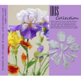 Iris Collection - Khuôn vân nhựa dẻo hoa đất lấy vân 2 mặt