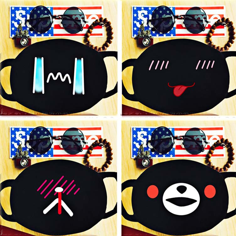 Khẩu trang in hình hacker anonymous màu đen vải cotton chống bụi độc đáo Anime/Manga thiết kế sáng tạo | BigBuy360 - bigbuy360.vn