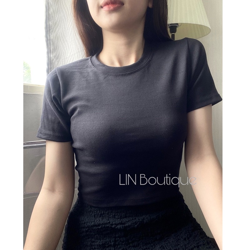 Áo thun croptop nữ sang chảnh