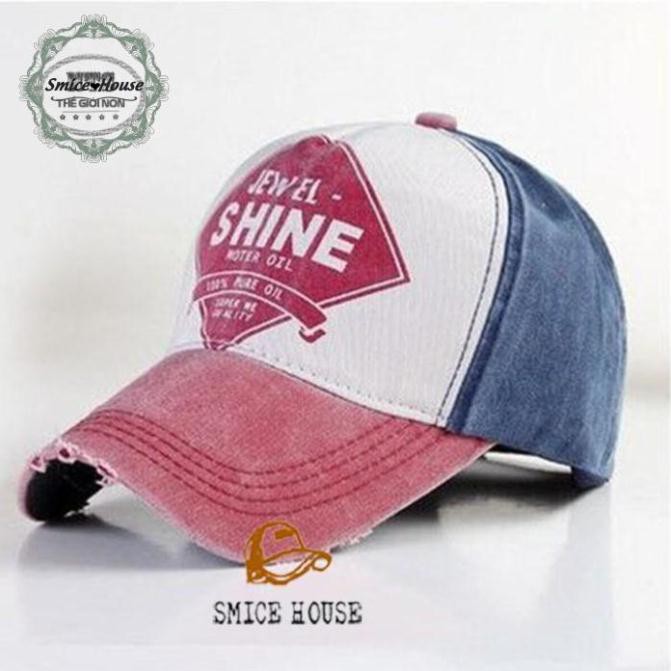 NÓN KẾT JEANS RÁCH SHINE CÁ TÍNH MŨ LƯỠI TRAI NAM NỮ