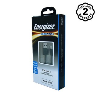 Cáp MicroUSB Energizer 2m màu đen - C11UBMCKBK4