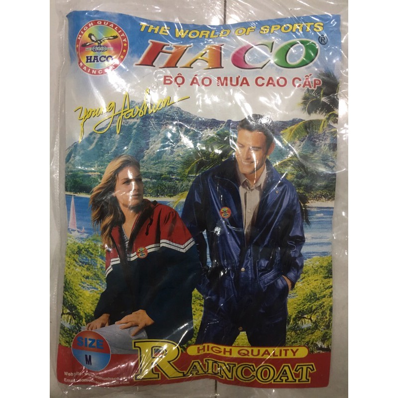 Áo mưa bộ vải dù cao cấp