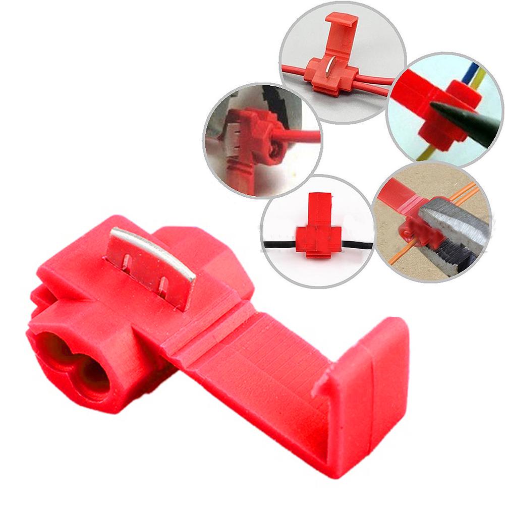 50PCS/bag  Lock Wire Electrical Cable Connectors Quick Splice Terminals Crimp terminals quick connector