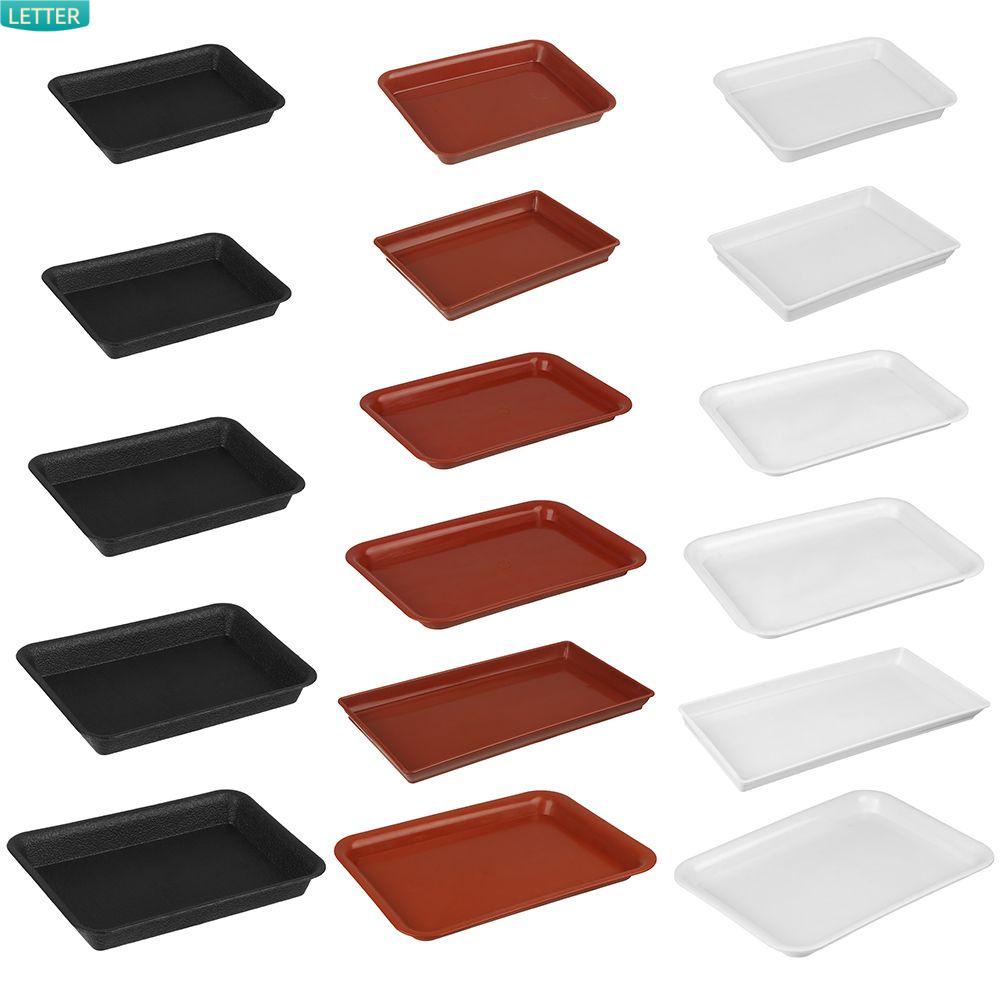 1 Khay Nhựa Hình Chữ Nhật Nhiều Màu Dùng Trồng Cây Trong Nhà / Ngoài Trời