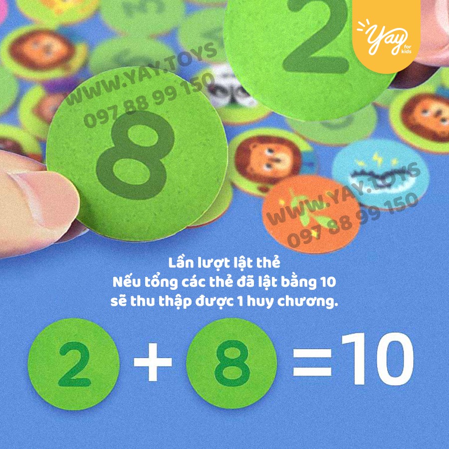 [04 MẪU GAME ĐỐI KHÁNG] Bộ Trò Chơi Boardgame Toán Học Mini cho trẻ 4+ - MIDEER
