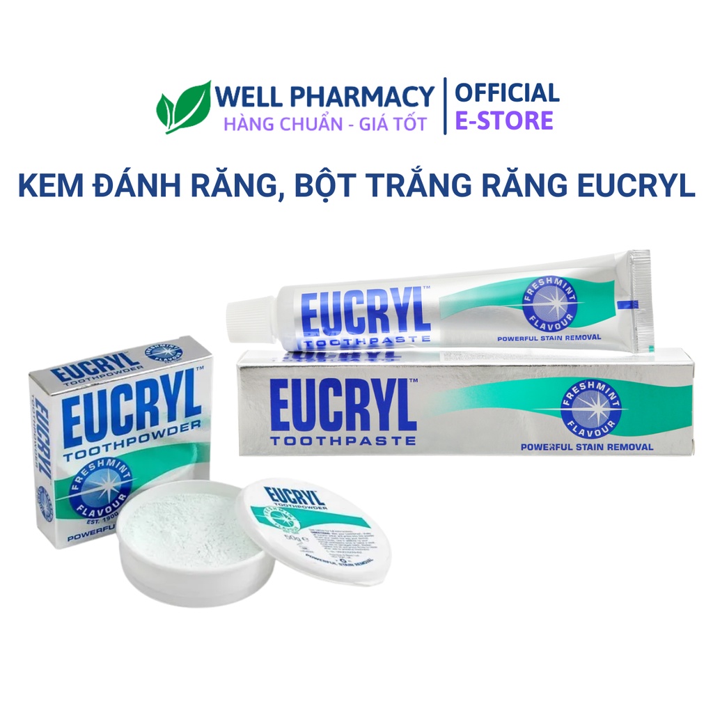 KEM ĐÁNH RĂNG+BỘT TRẮNG RĂNG EUCRYL