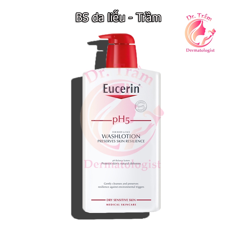 Sữa Tắm Dành Cho Da Nhạy Cảm Eucerin pH5 1000ml