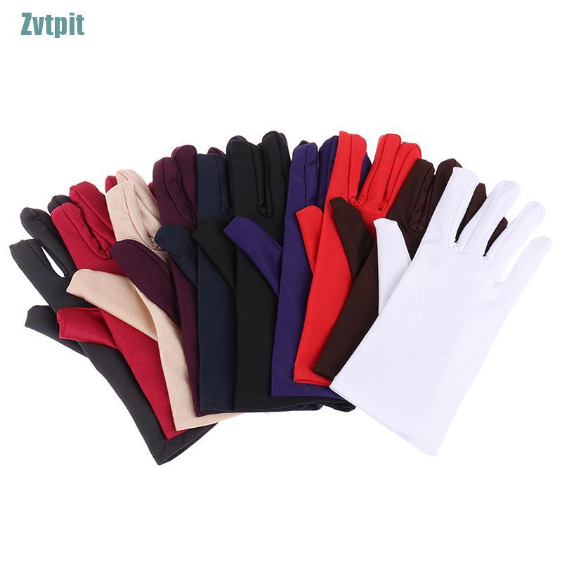 Găng tay vải satin ngắn trang trọng cho nữ