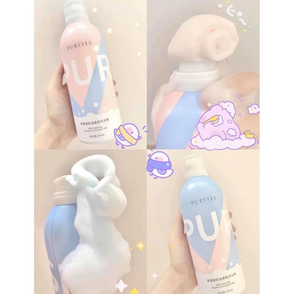Sữa Tắm Dưỡng Ẩm Trắng Da Pureyes 350ml