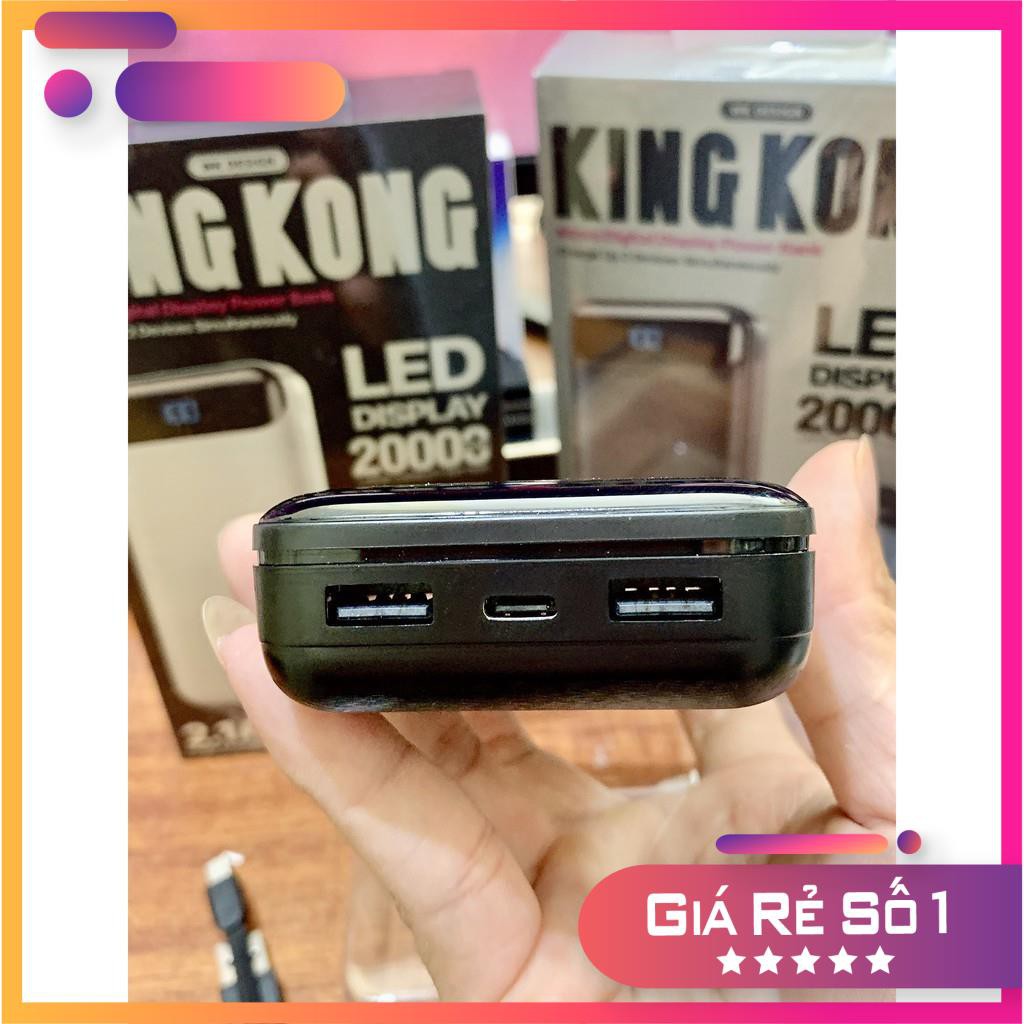 Sạc dự phòng ⚡CHÍNH HÃNG⚡ WK  WP-168 20000Mah, có đèn led báo % pin bảo hành 6 tháng lỗi 1 đổi 1 | BigBuy360 - bigbuy360.vn