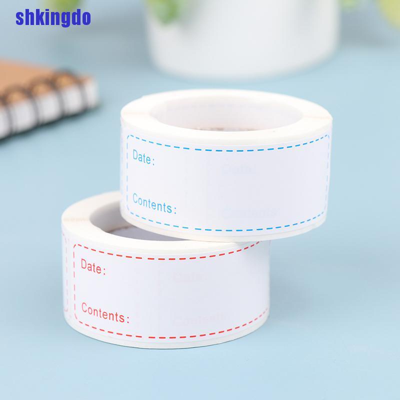 Cuộn 125 nhãn dán ghi chú dùng ghi tên bảo quản thực phẩm tiện dụng