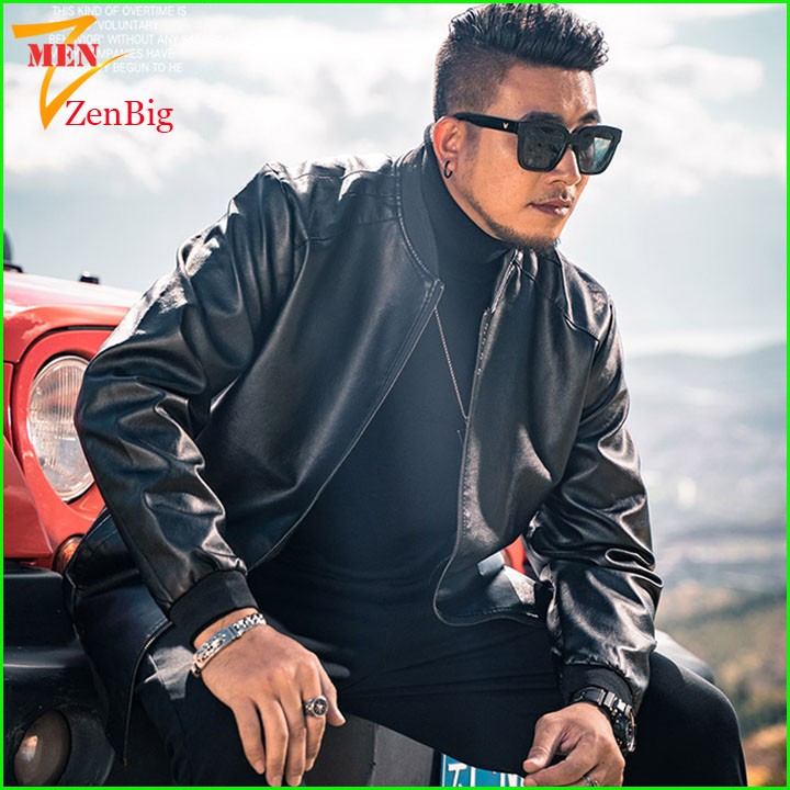 áo khoác da nam 2 lớp size big size dành cho người béo, người mập có bụng | BigBuy360 - bigbuy360.vn