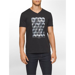 Áo thun ngắn tay không cổ calvin klein jeans