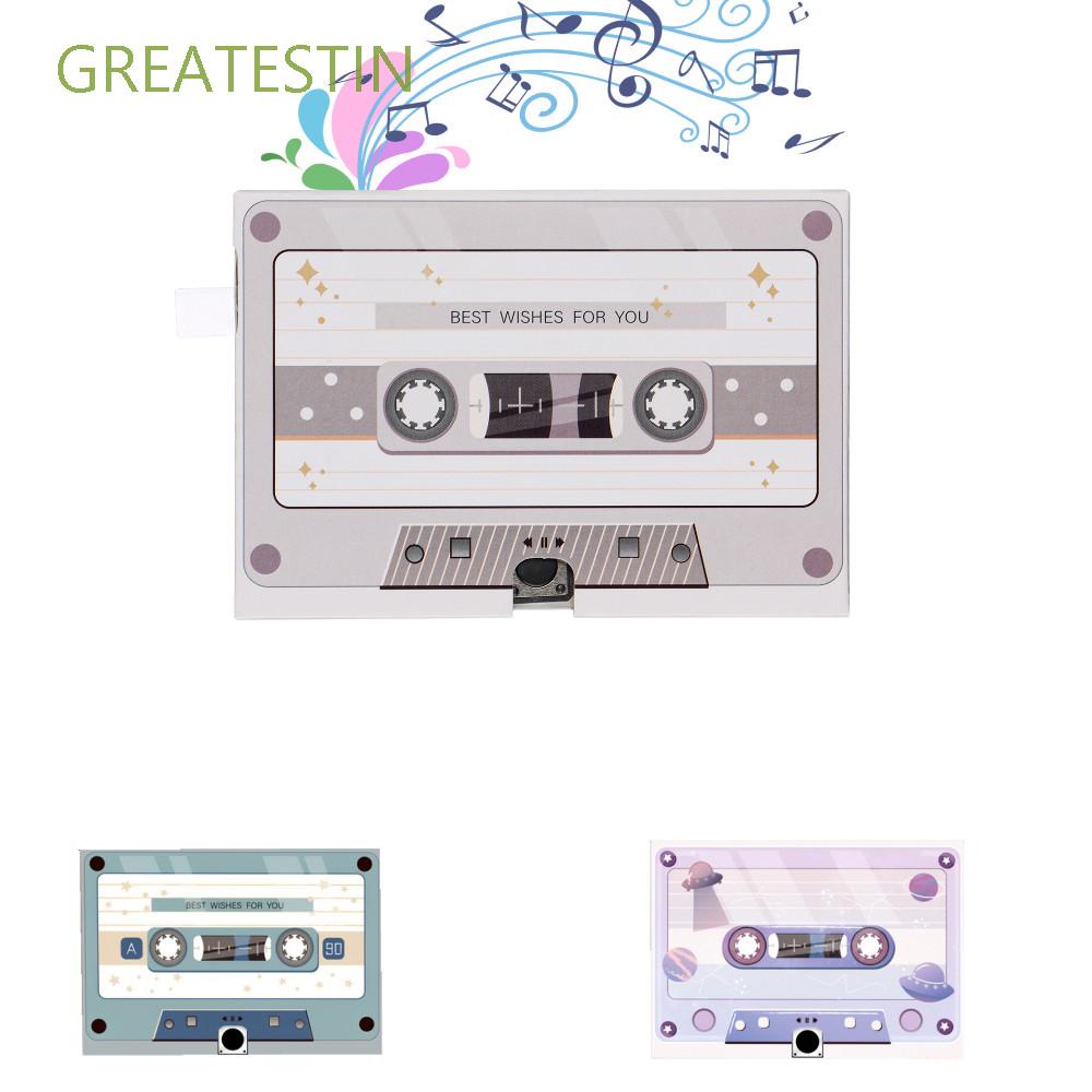 Thẻ có thể thu âm giọng nói DIY kiểu dáng băng cassette để chúc mừng sinh nhật