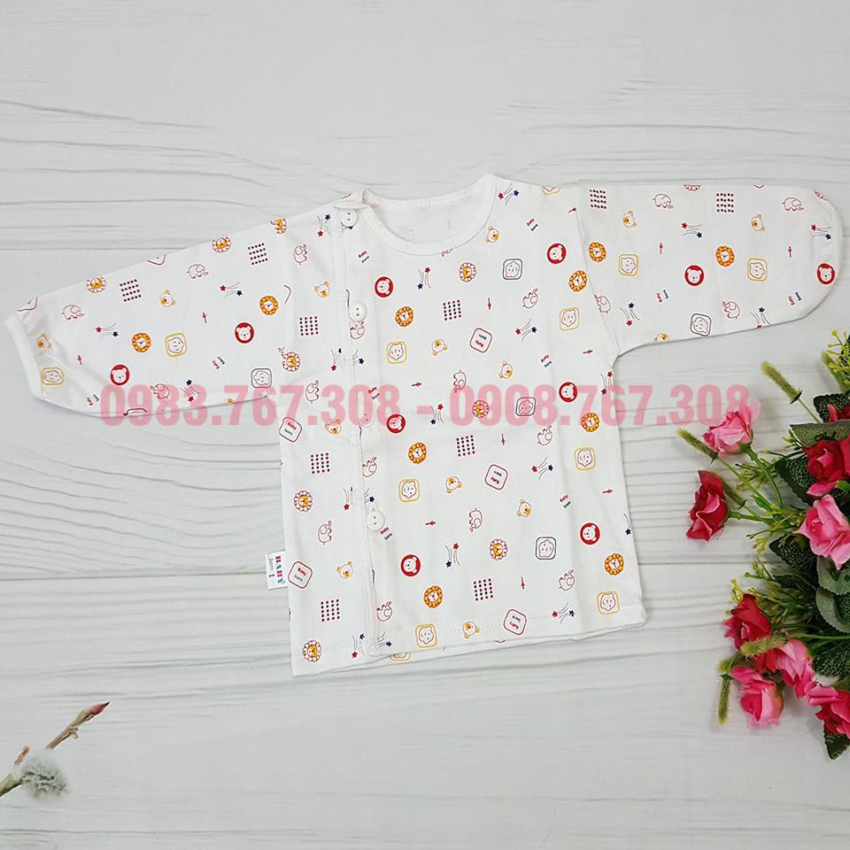 Áo Dài Tay Baby Born In Họa Tiết Đẹp Mắt - Chất Cotton Mỏng, Mềm Cho Bé Từ Sơ Sinh  Đến 8kg